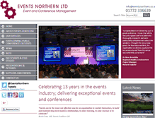 Tablet Screenshot of eventsnorthern.co.uk